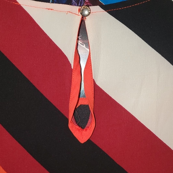 🐍 Vince Camuto Striped Sleeveless Midi Dress - Picture 7 of 7